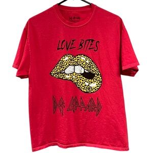 Def Leppard Red Graphic Tee